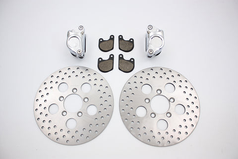 Front Dual Disc Calipers and 10 inch Disc Kit - V-Twin Mfg.