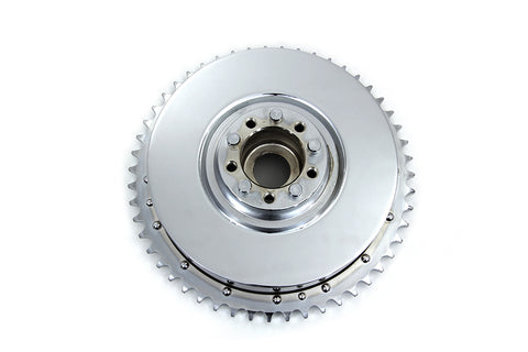Cast Rear Mechanical Brake Drum Chrome - V-Twin Mfg.