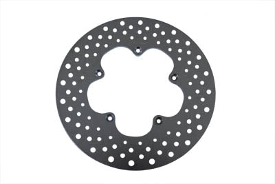 11-1/2 inch Drilled Front Brake Disc Clover Leaf Style - V-Twin Mfg.