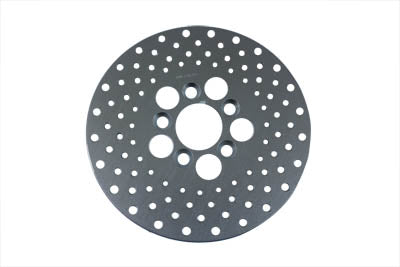 10 inch Drilled Front Brake Disc Steel - V-Twin Mfg.