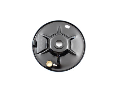 Replica Rear Brake Shoe Backing Plate Black - V-Twin Mfg.