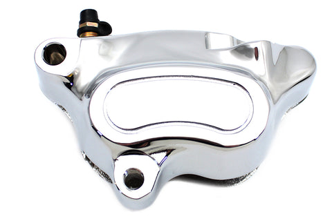 Chrome Front 4 Piston Left Side Caliper - V-Twin Mfg.