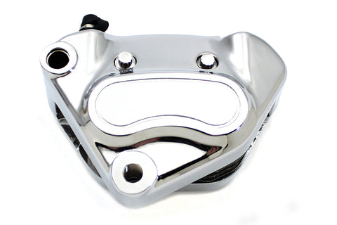 Chrome Front 4 Piston Caliper - V-Twin Mfg.
