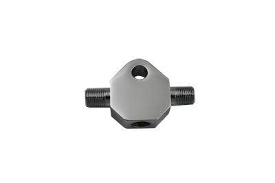 Chrome Brake Line Tee - V-Twin Mfg.
