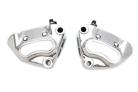 Chrome Front 4 Piston Caliper Set - V-Twin Mfg.