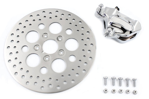 Front 4 Piston Brake Caliper and 11-1/2 inch Disc Kit - V-Twin Mfg.