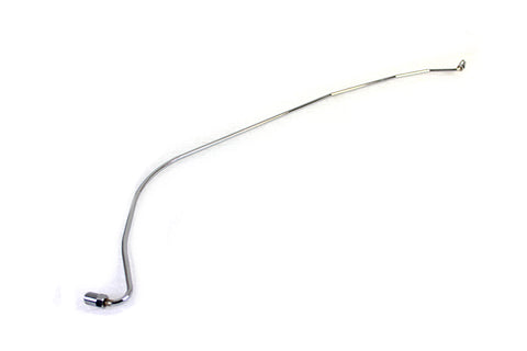 Steel Rear Brake Line Chrome - V-Twin Mfg.