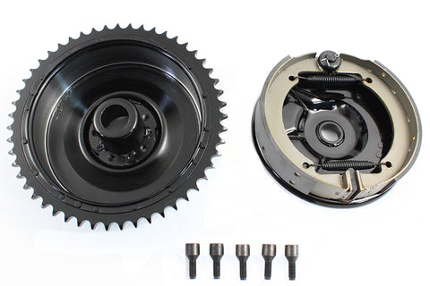 Rear Mechanical Brake Drum Kit Black - V-Twin Mfg.