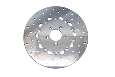 Floating Polished 11.8 inch Front Brake Disc - V-Twin Mfg.