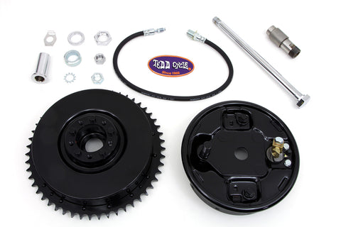 Rear Brake Drum Assembly Black - V-Twin Mfg.