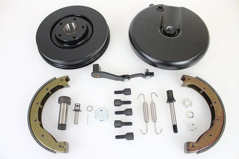 Front Brake Backing Plate Kit Black - V-Twin Mfg.