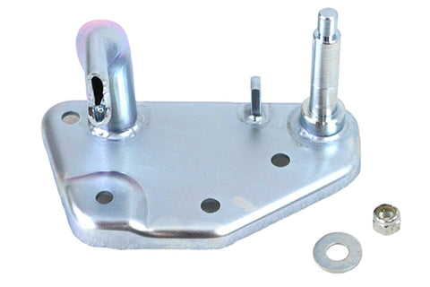 Rear Brake Pedal Mount Plate Zinc - V-Twin Mfg.