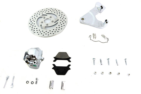 FXR Rear 1 Piston Caliper and 11-1/2 inch Disc Kit Chrome - V-Twin Mfg.
