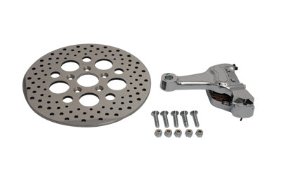 Chrome Rear 4 Piston Caliper and 11-1/2 inch Disc Kit - V-Twin Mfg.