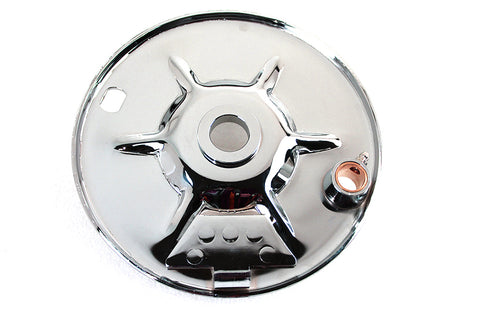 Rear Brake Backing Plate Chrome - V-Twin Mfg.