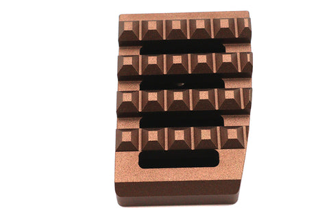 Grate Brake Pedal Pad Large Bronze - V-Twin Mfg.