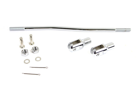 Front Mechanical Brake Rod Kit Chrome - V-Twin Mfg.