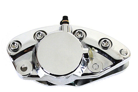 Chrome Front 1 Piston Banana Caliper - V-Twin Mfg.
