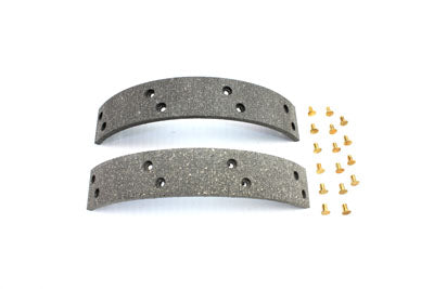 Rear Brake Shoe Lining with Rivets - V-Twin Mfg.