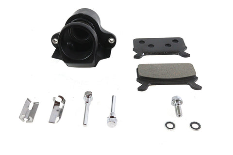 Black Rear 1 Piston Caliper - V-Twin Mfg.