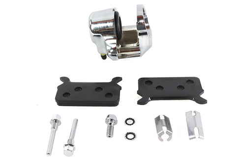 Chrome Rear Single Piston Caliper - V-Twin Mfg.