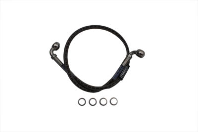 Stainless Steel 24-3/8 inch Rear Brake Hose - V-Twin Mfg.