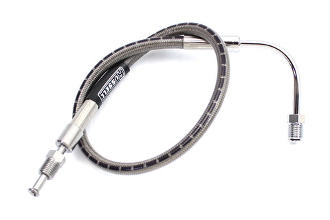 Stainless Steel 19 inch Front Brake Hose - V-Twin Mfg.