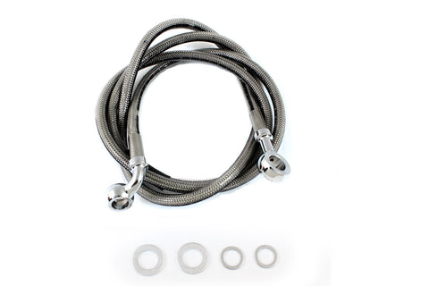 Stainless Steel 52 inch Front Brake Hose - V-Twin Mfg.