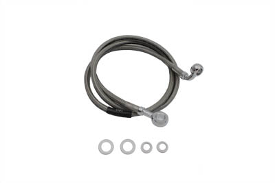 Stainless Steel Front Brake Hose 46-1/2 inch - V-Twin Mfg.