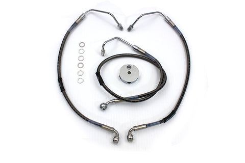 Stainless Steel Front Brake Hose 31-1/4 inch - V-Twin Mfg.