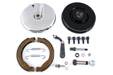 Front Brake Backing Plate Kit Polished - V-Twin Mfg.