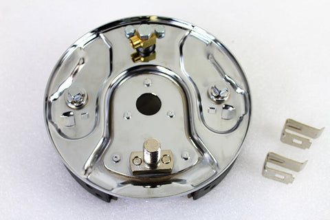 Rear Hydraulic Brake Backing Plate Kit Chrome - V-Twin Mfg.