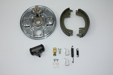 Rear Hydraulic Brake Backing Plate Kit Chrome - V-Twin Mfg.