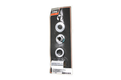 Rear Axle and Nut Spacer Kit Smooth Style Chrome - V-Twin Mfg.