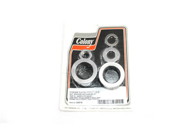 Front Axle Spacer Kit Smooth Style Chrome - V-Twin Mfg.
