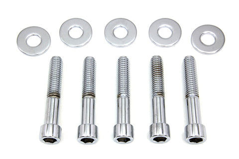 Pulley Bolt and Washer Kit Polished - V-Twin Mfg.