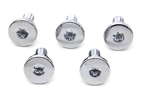 Chrome Front Brake Disc Bolt Set - V-Twin Mfg.