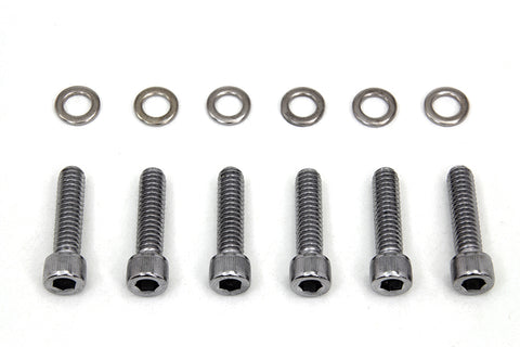 Transmission Shifter Cover Screw Kit Chrome - V-Twin Mfg.
