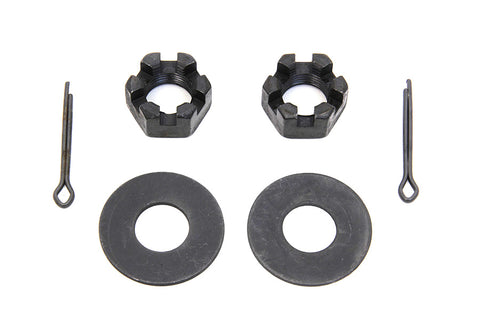 Rear Axle Nut and Lock Kit Parkerized - V-Twin Mfg.