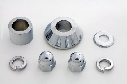 Front Axle Spacer Kit Smooth Style Chrome - V-Twin Mfg.
