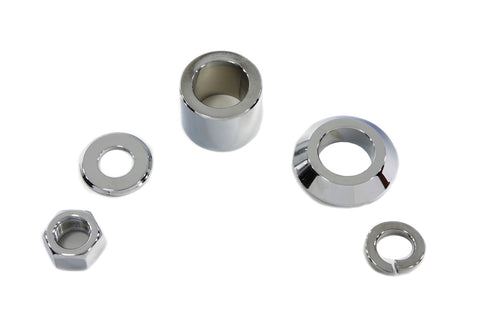Front Axle Spacer Kit Smooth Style Chrome - V-Twin Mfg.