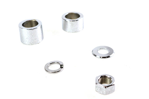 Front Axle Spacer Kit Smooth Style Chrome - V-Twin Mfg.