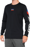100% Aster Tech T-Shirt - Long-Sleeve - Black - Medium 35029-001-11