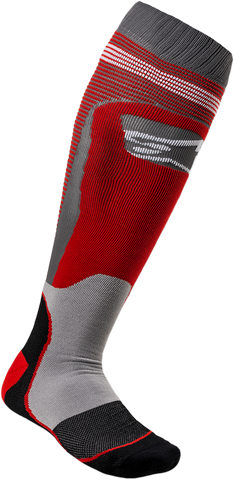 ALPINESTARS MX Plus 1 Socks - Red/Gray - Small/Medium 4701820-318-SM
