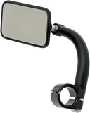 BILTWELL Rectangular Clamp-On Mirror - 1" - Black 6502-201-101