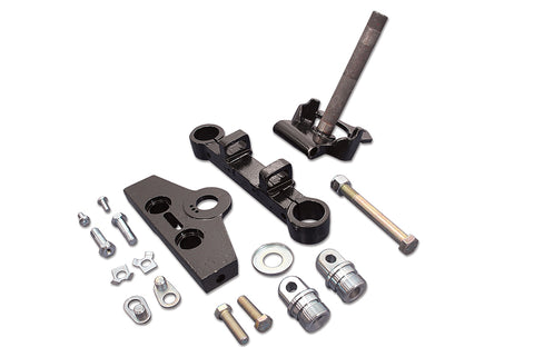 Black 41mm Adjustable Triple Tree Set without Tabs - V-Twin Mfg.