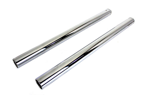 Hard Chrome Fork Tube Set 4 inch Over Stock - V-Twin Mfg.