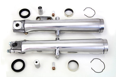 Polished Lower Fork Slider Single Disc - V-Twin Mfg.