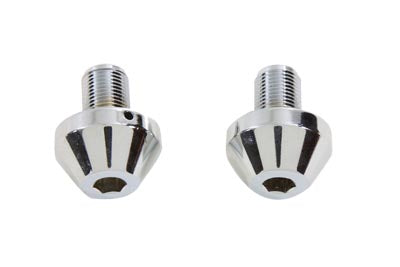 Chrome 41mm Taper Top Socket Fork Caps - V-Twin Mfg.