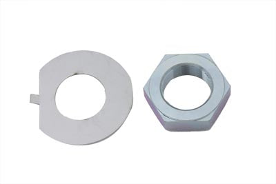 Fork Stem Nut and Lock Washer Kit Zinc - V-Twin Mfg.